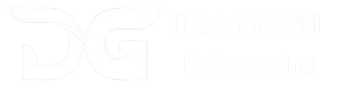 Decent Global Outsourcing White Logo